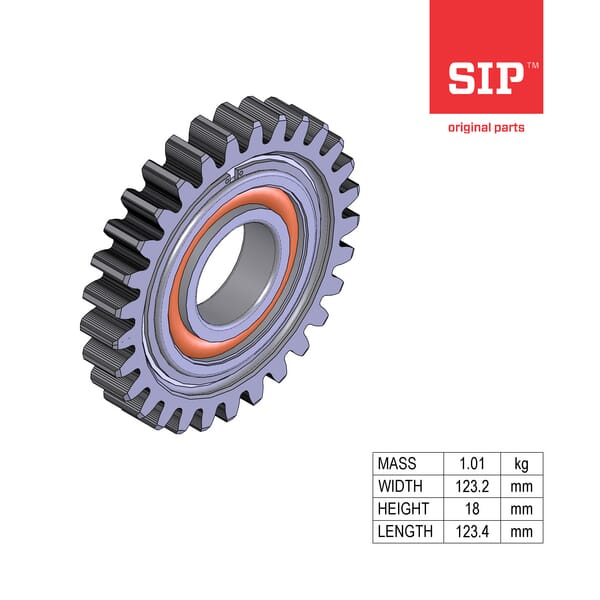 SIP.SI Zahnrad, 29/4, komplett 745030800
