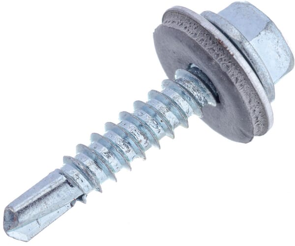 Self-tapping screw 4.8x25mm, 8mm collar steel DIN 7504 Kramp - 100 pieces
