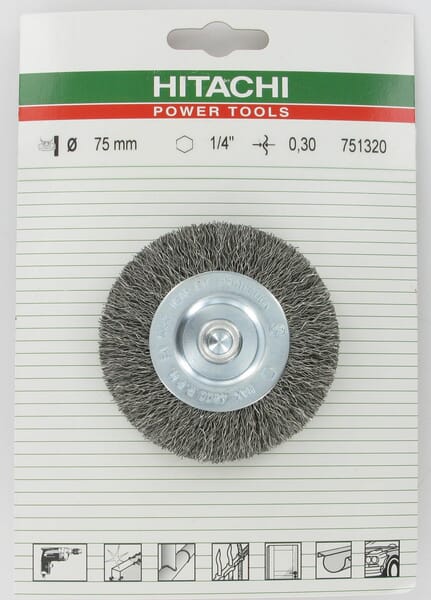 KRAMP Rondborstel 1/4" 6-kant stift 751320