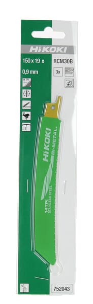 Saber saw blade RCM30B, 3 pieces each.
