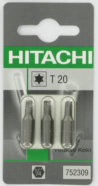 Embouts Torx 1/4" T20-25mm (3x)