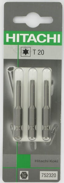 Embouts Torx 1/4" T20-50mm (3x)