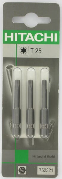 Embouts Torx 1/4" T25-50mm (3x)