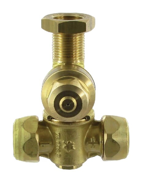 Nozzle h. doubt. Brass 3/8" AG