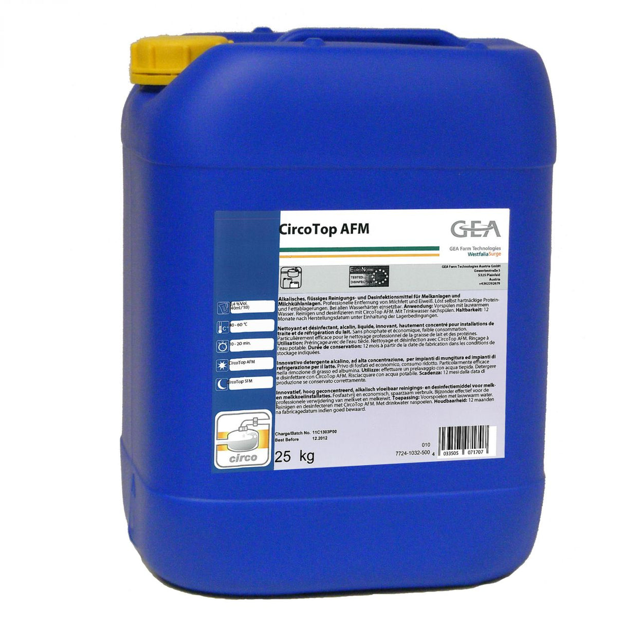 GEA CircoTop AFM Reinigungsmittel 25 kg Kanister 7724-1032-500 (77241032500)