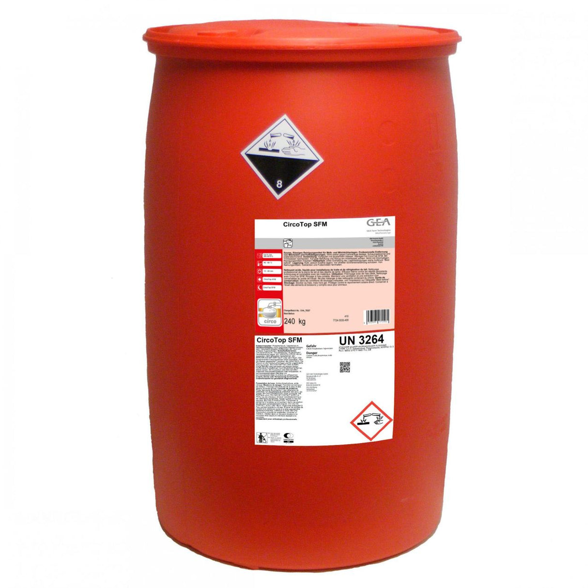 GEA CircoTop SFM Reinigungsmittel 240 kg Kanister 7724-3035-400 (77243035400)