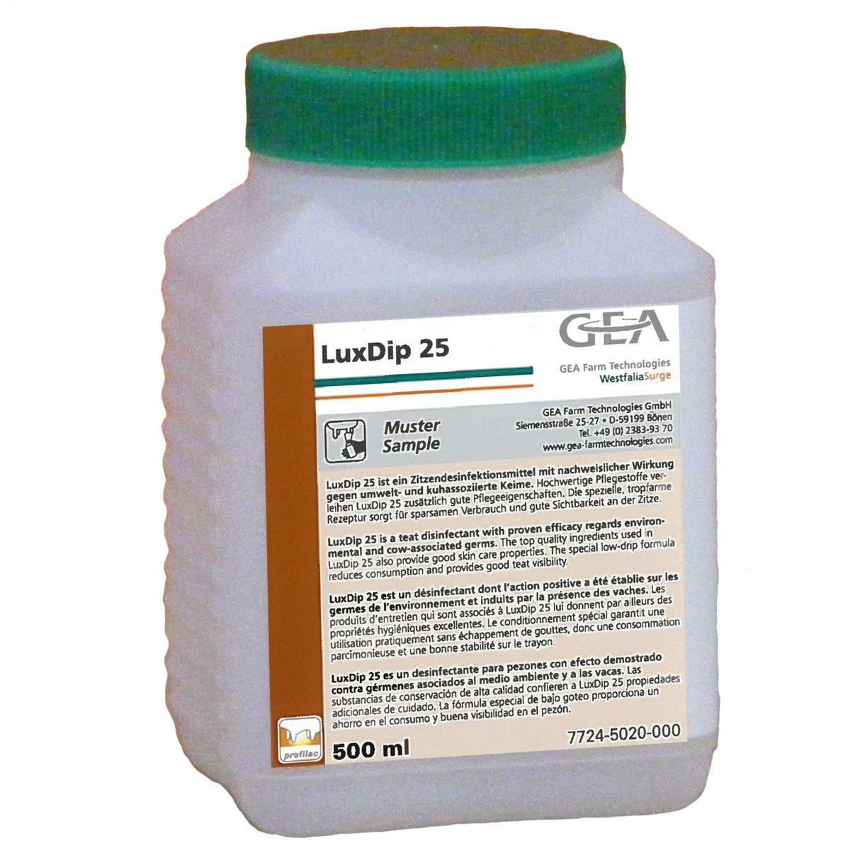 GEA LuxDip 25 Dippmittel 0,5 kg Flasche 7724-5020-000 (77245020000)