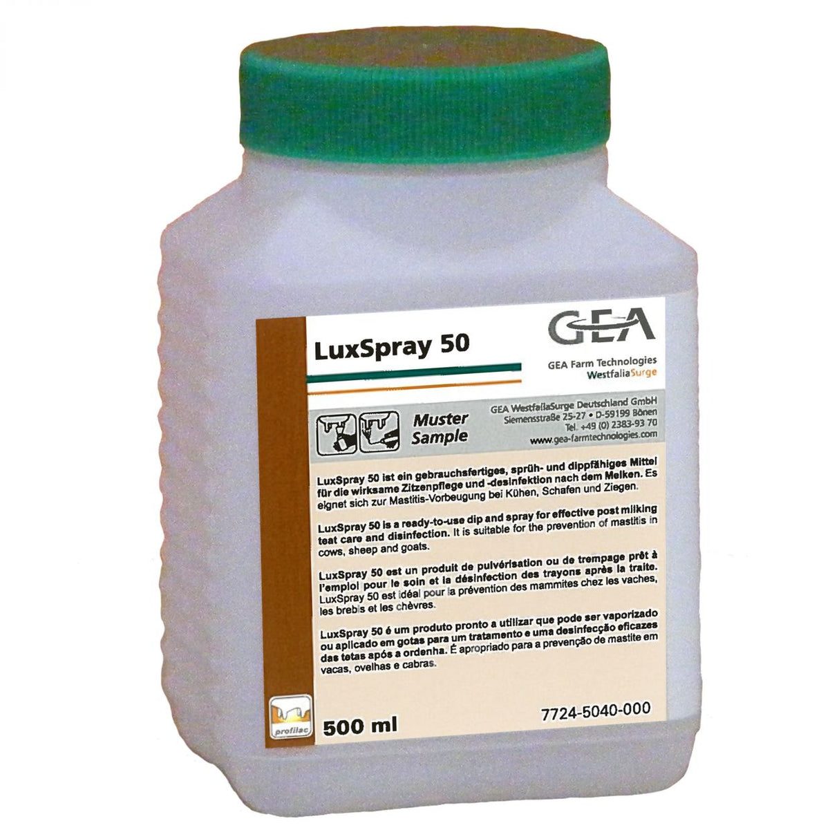GEA LuxSpray 50 Dippmittel 0,5 kg Flasche 7724-5040-000 (77245040000)