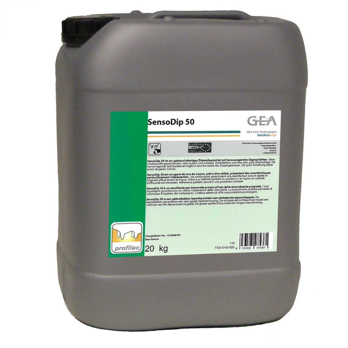 GEA SensoDip 50 Dippmittel 20 kg Kanister 7724-5142-000 (77245142000)