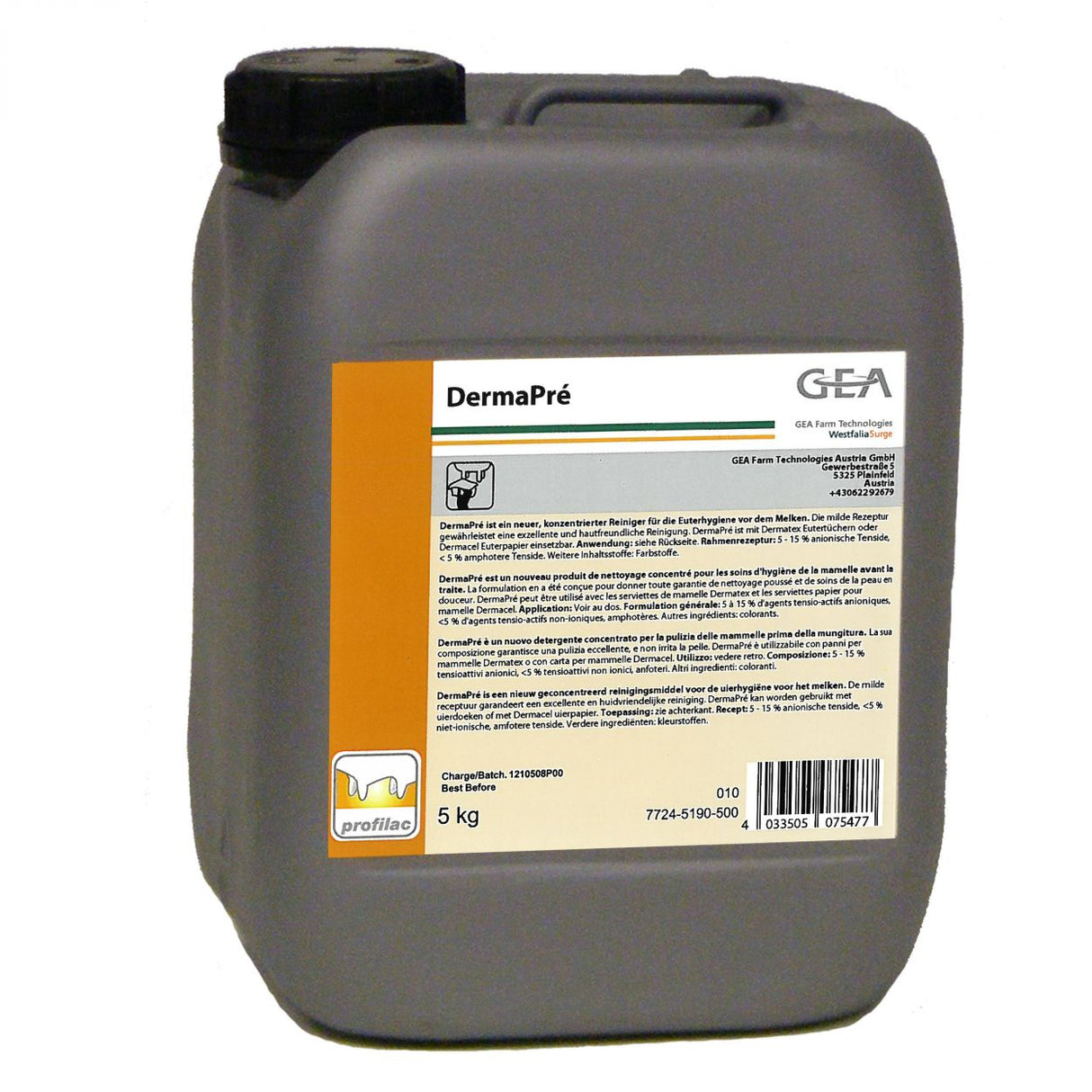 GEA DermaPré Euterreiniger 5 kg Kanister 7724-5190-500 (77245190500)