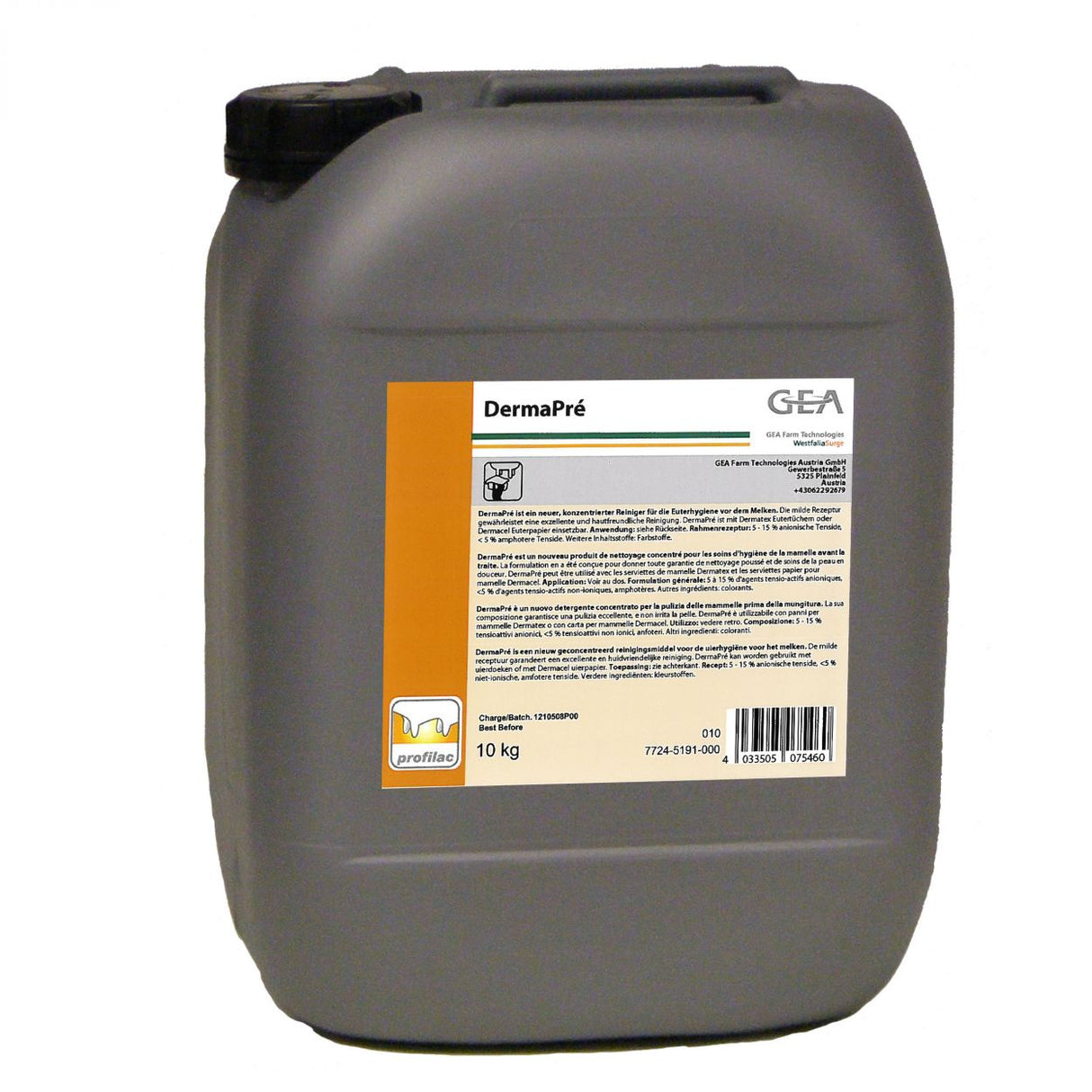 GEA DermaPré Euterreiniger 10 kg Kanister 7724-5191-000 (77245191000)