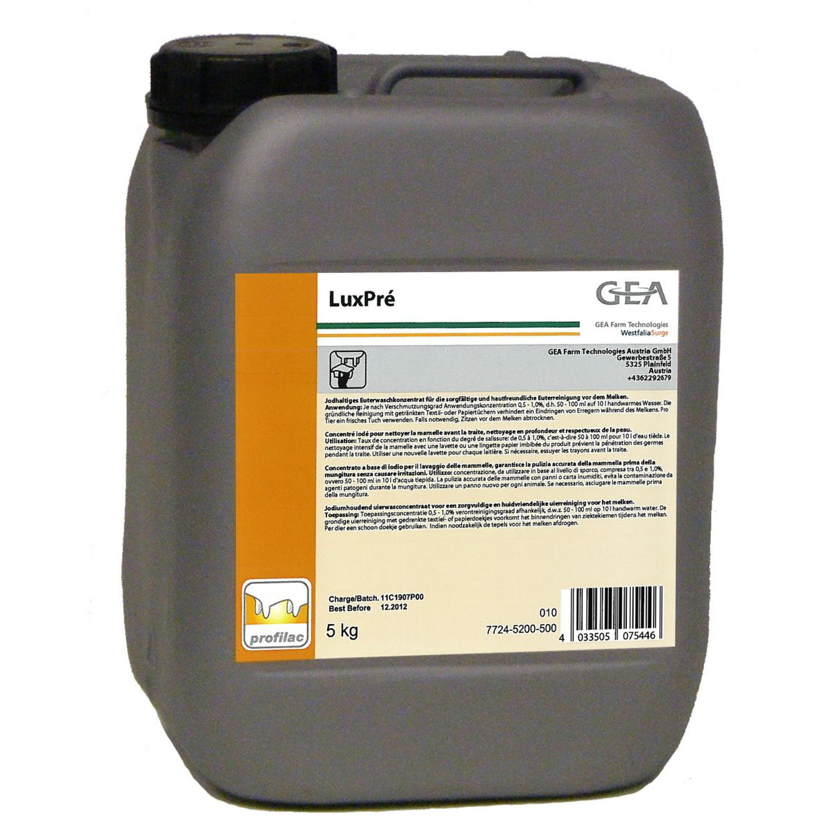 GEA LuxPré Euterreiniger 5 kg Kanister 7724-5200-500 (77245200500)