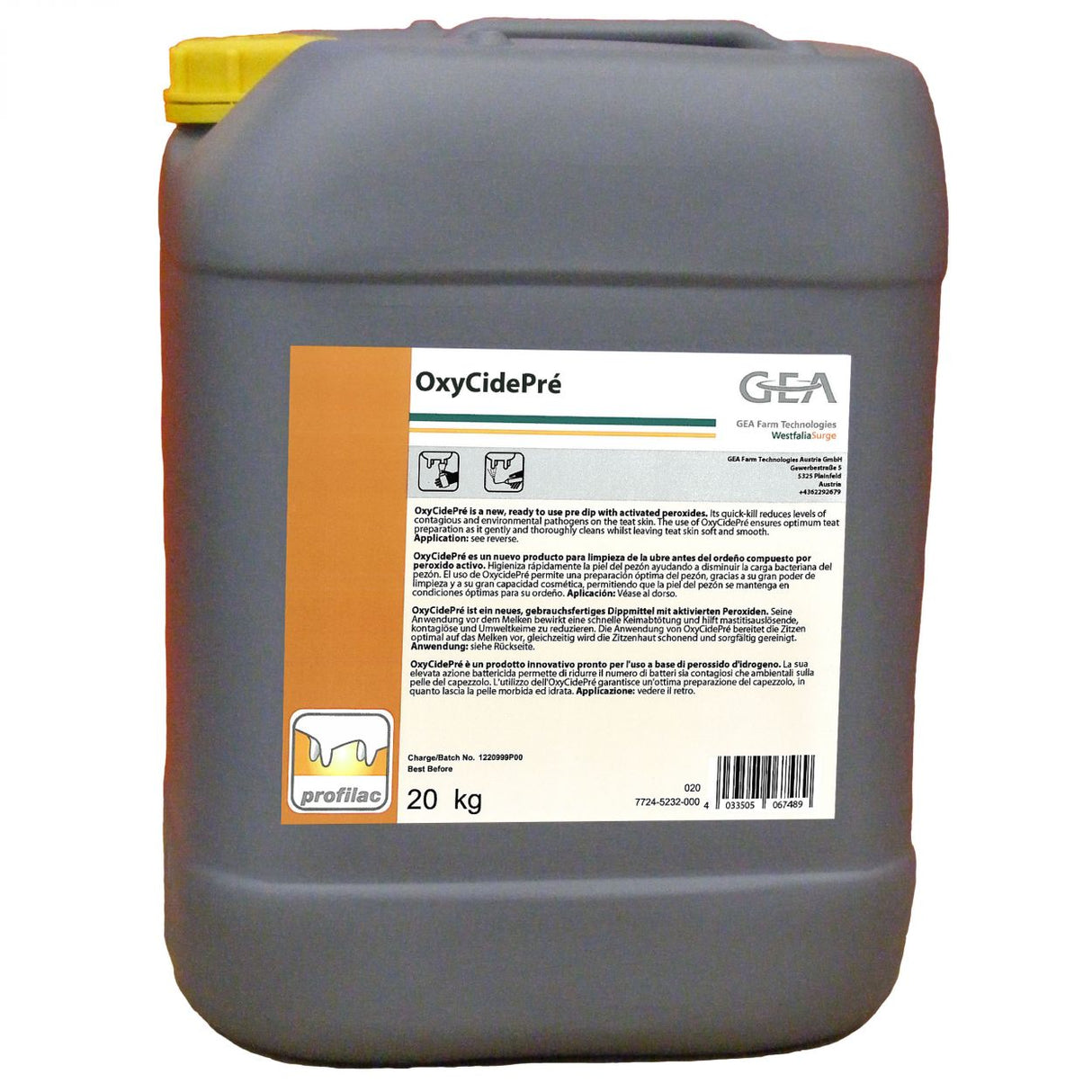 GEA OxyCidePré Dippmittel 20 kg Kanister 7724-5232-000 (77245232000)