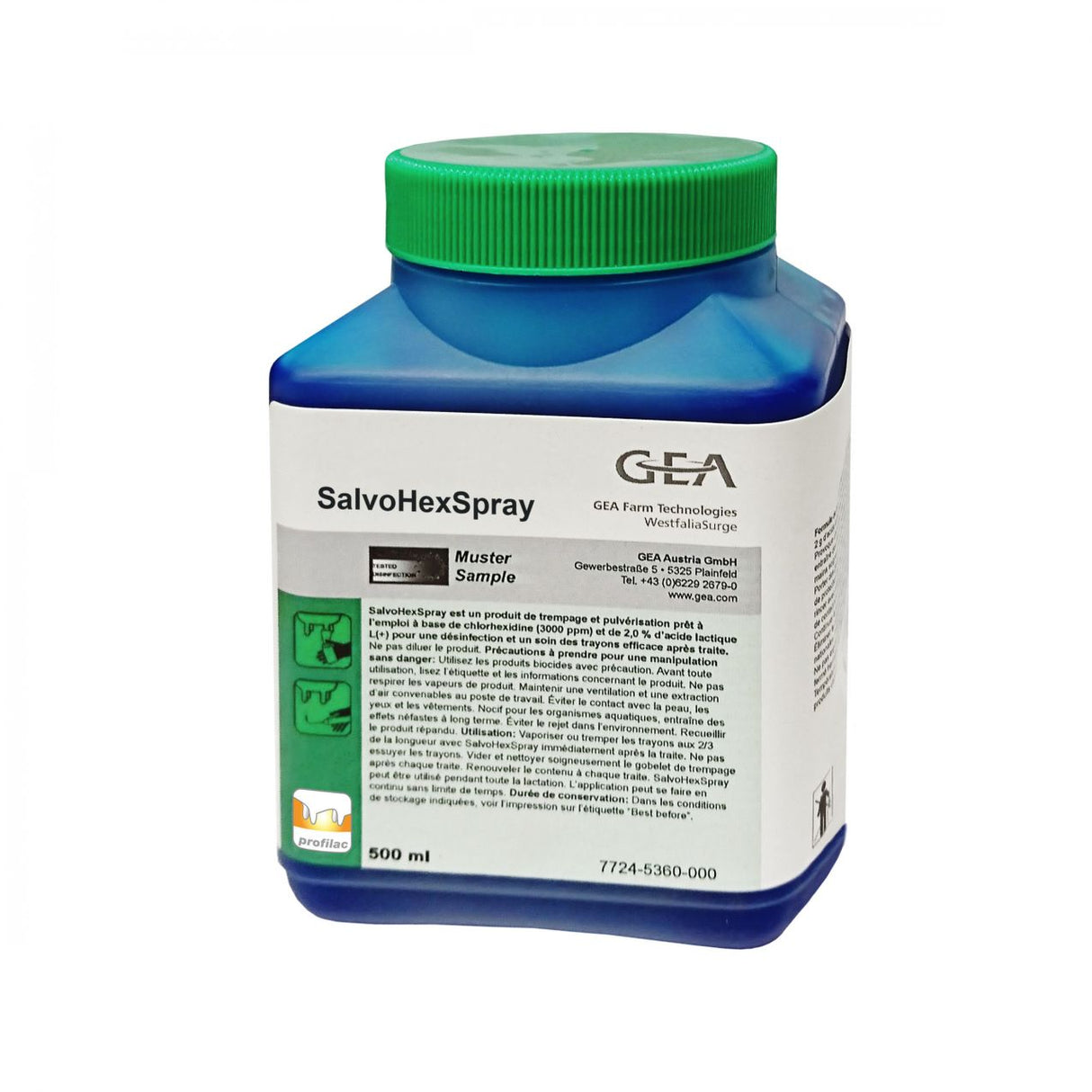 GEA SalvoHexSpray Dippmittel 0,5 kg Flasche 7724-5360-000 (77245360000)