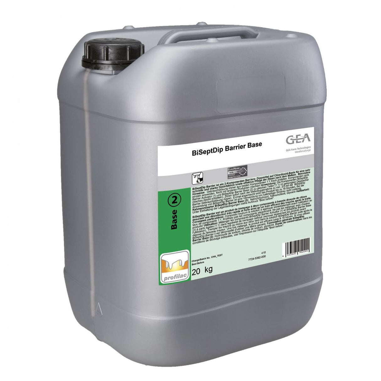 GEA BiSeptDip Barrier 2 Dippmittel 20 kg Base 7724-5392-000 (77245392000)
