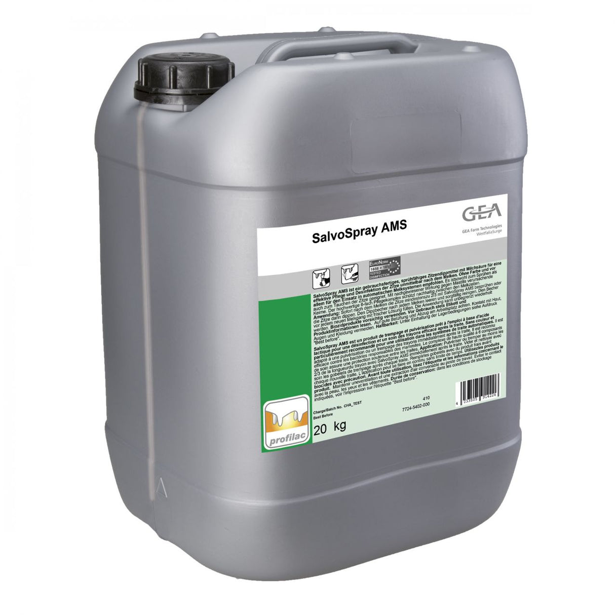GEA SalvoSpray AMS Dippmittel 20 kg Kanister 7724-5402-000 (77245402000)