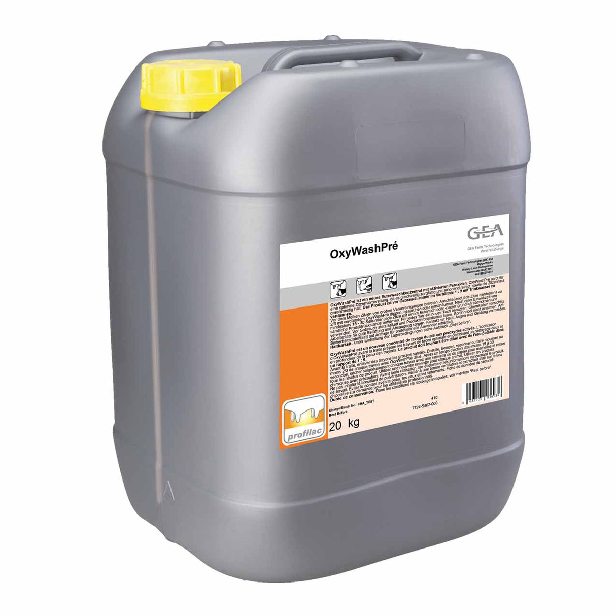 GEA OxyWashPré Euterreiniger 20 kg Kanister 7724-5462-000 (77245462000)