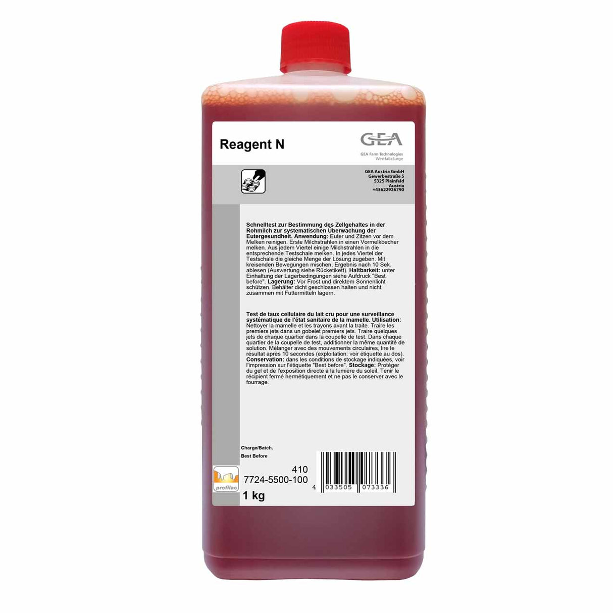GEA Reagent N Milchzelltest 1 kg Flasche 7724-5500-100 (77245500100)