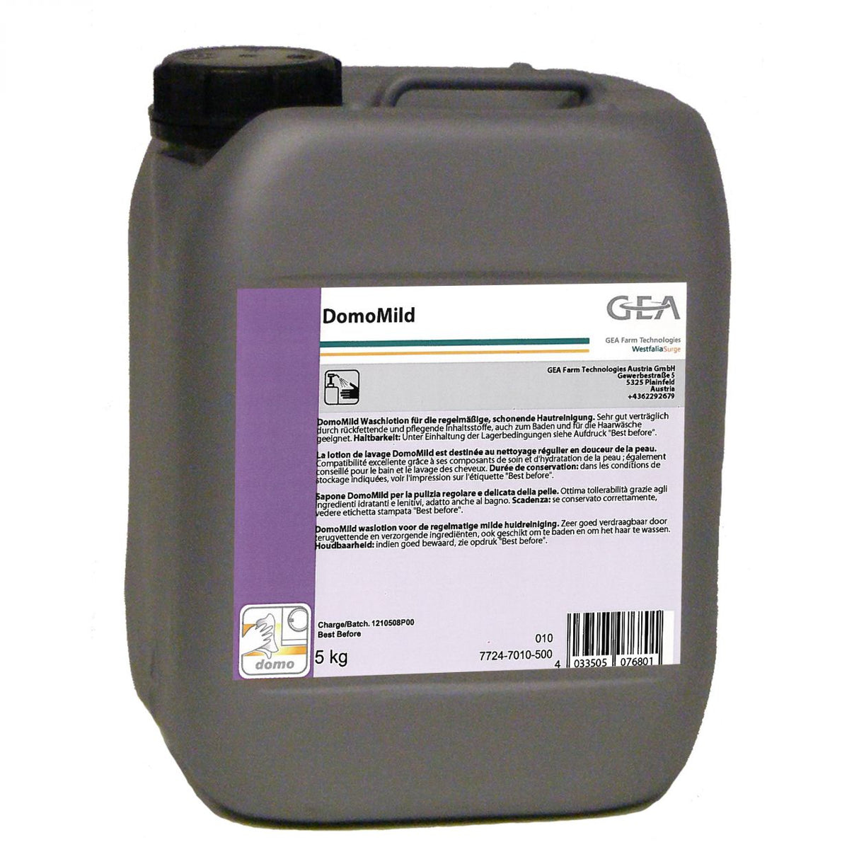 GEA DomoMild Handreiniger DomoMild 5 kg Kanister 7724-7010-500 (77247010500)