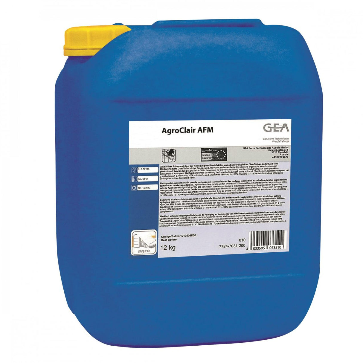 GEA AgroClair AFM Reinigungsmittel 12 kg Kanister 7724-7031-200 (77247031200)