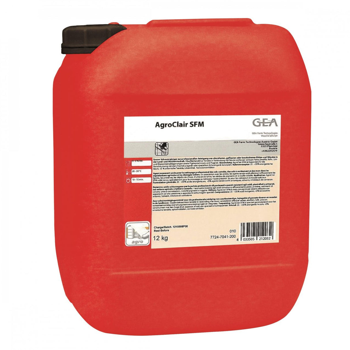 GEA AgroClair SFM Reinigungsmittel 12 kg Kanister 7724-7041-200 (77247041200)