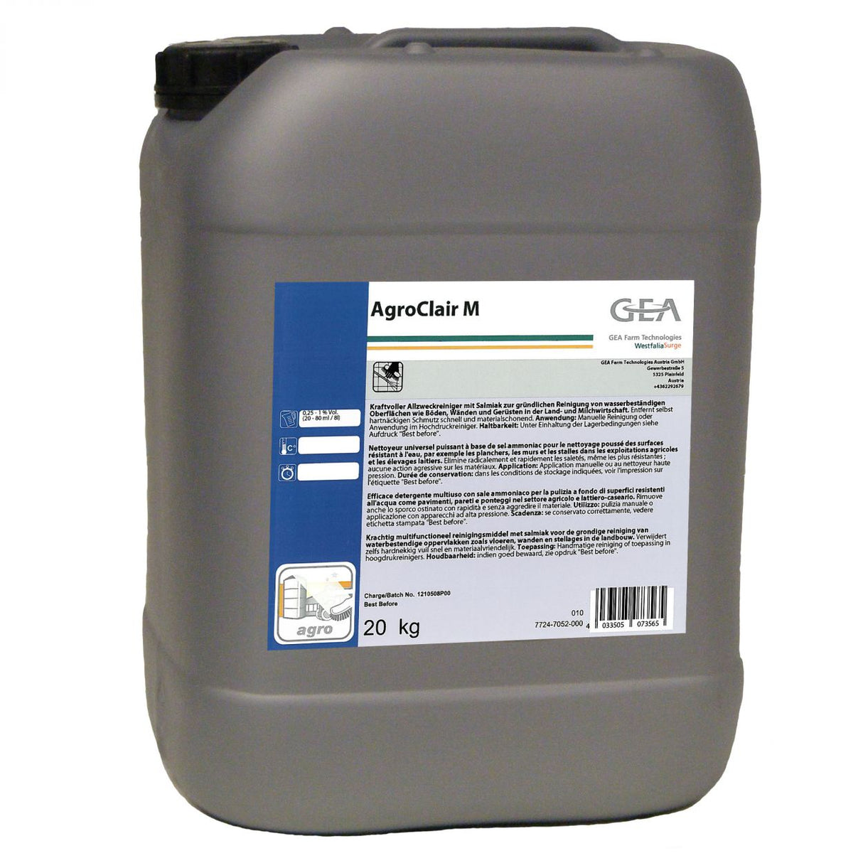 GEA AgroClair M Reinigungsmittel 20 kg Kanister 7724-7052-000 (77247052000)