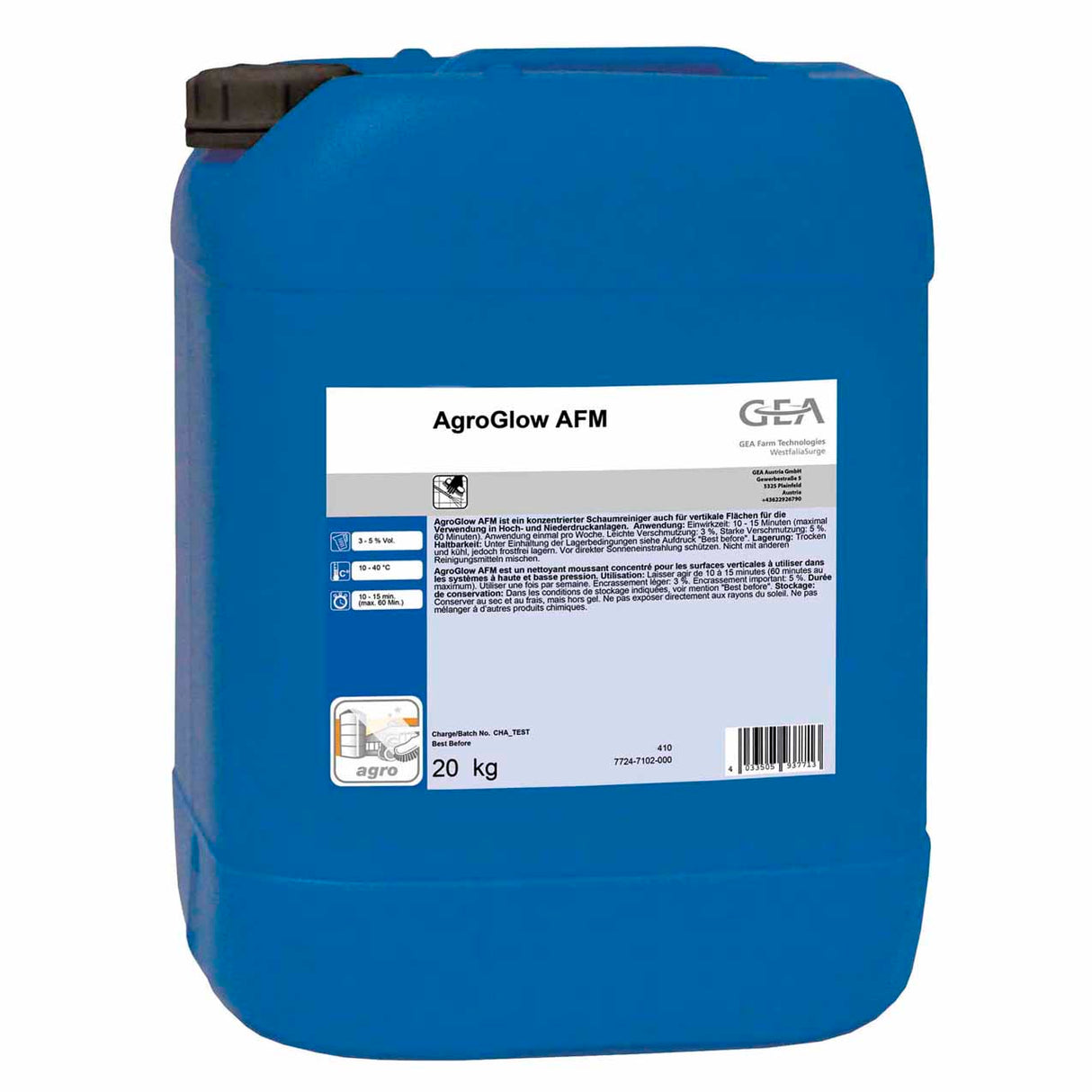 GEA AgroGlow AFM Reinigungsmittel 20 kg Kanister 7724-7102-000 (77247102000)