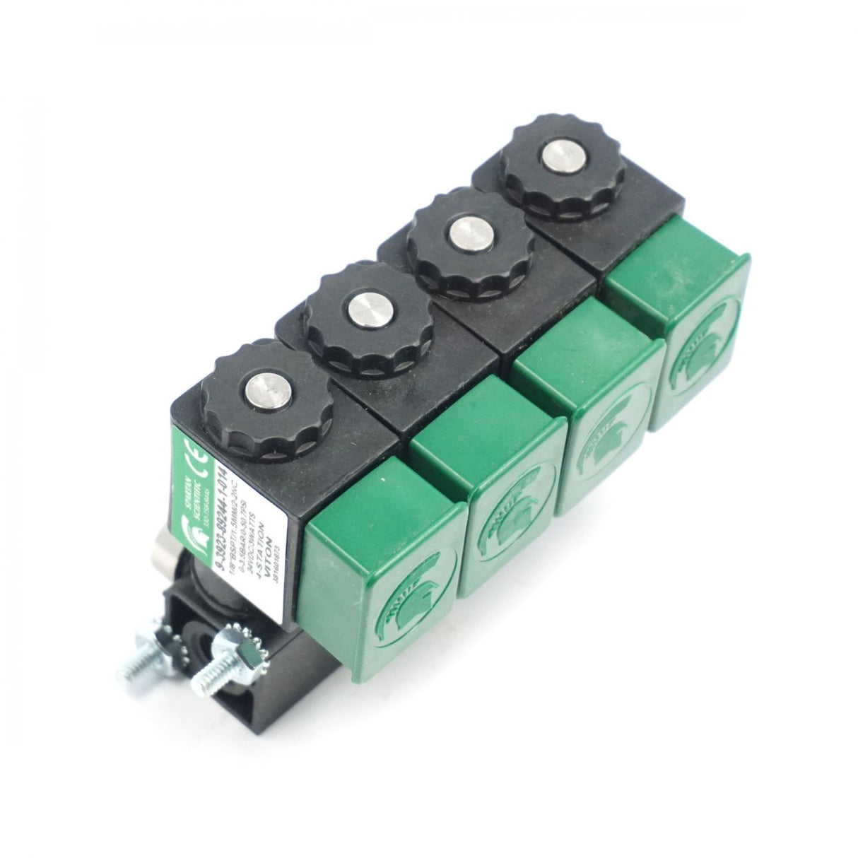 Valve block complete.