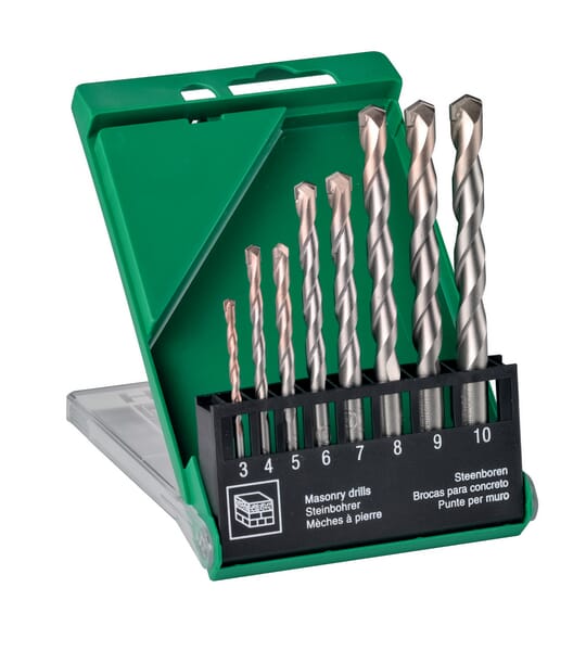 KRAMP Bohrerset, Beton, Multipack 3/4/5/6/7/8/9/10 mm 780899