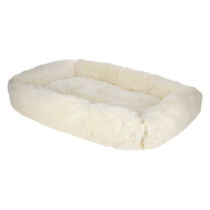 Kerbl Hunde Kuschelbett Fluffy, creme, 100x70cm - 80444