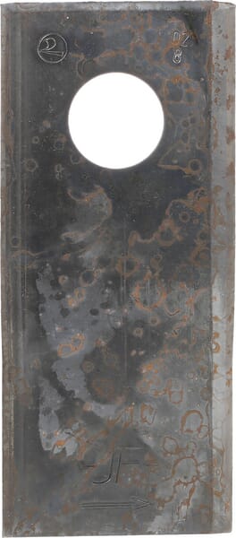 SEKO-Kongskilde Mähmesser links 110x48x4 mm, Bohrung Ø 19 mm, geeignet für Kongskilde JF / Stoll - 1 Stück - 8113800031