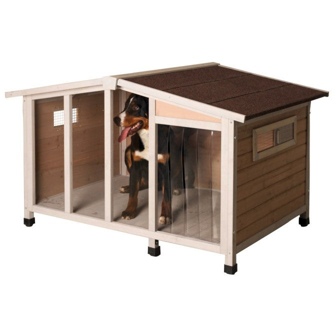Kerbl Hundehütte Overview mit Plexiglasscheiben 134x92x82cm - 81334