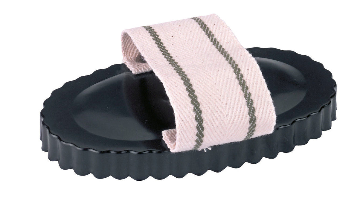 Kerbl Stahlstriegel oval mit Handschlaufe 1816