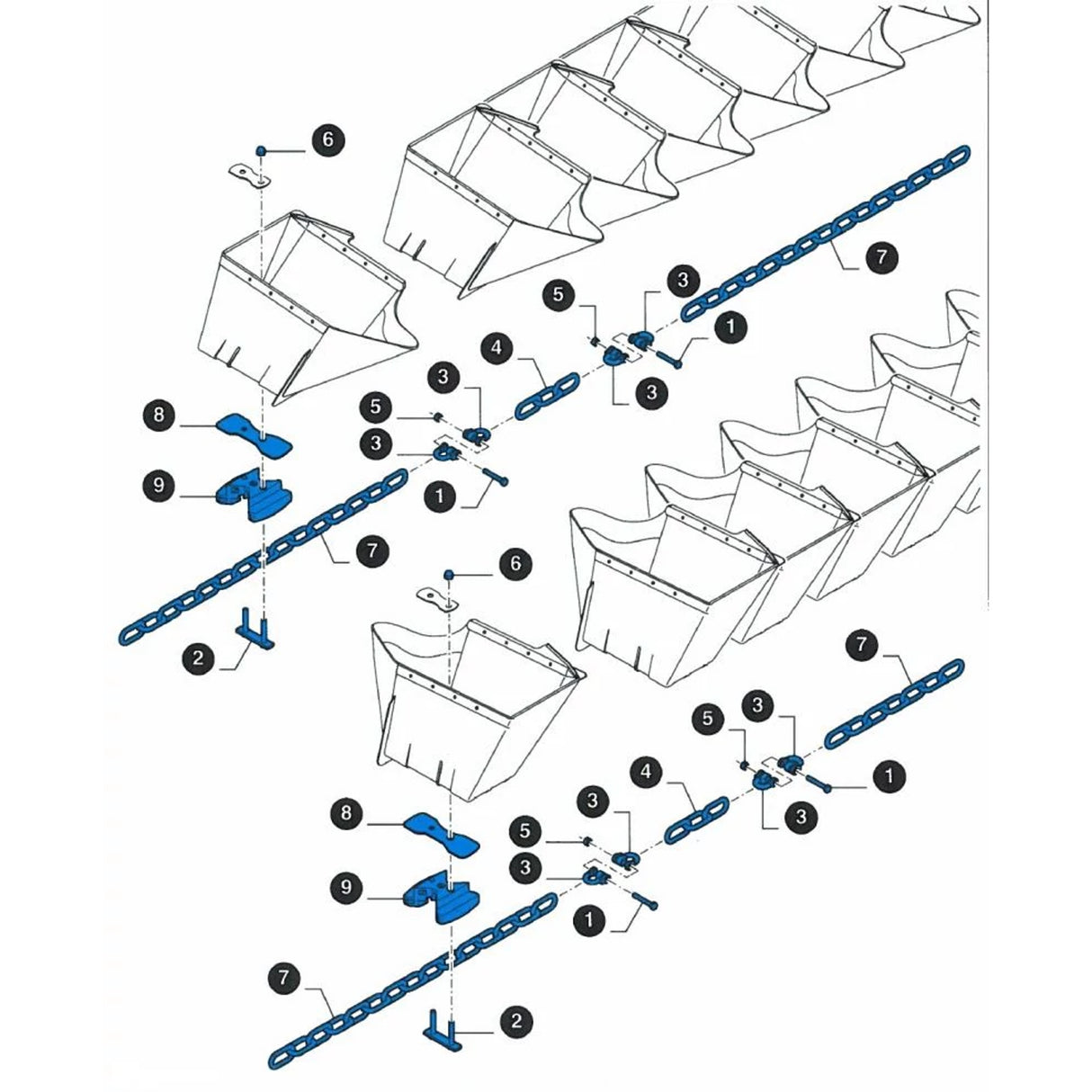 Original New Holland CNH Ersatzteil Nummer 84274019 SATZ