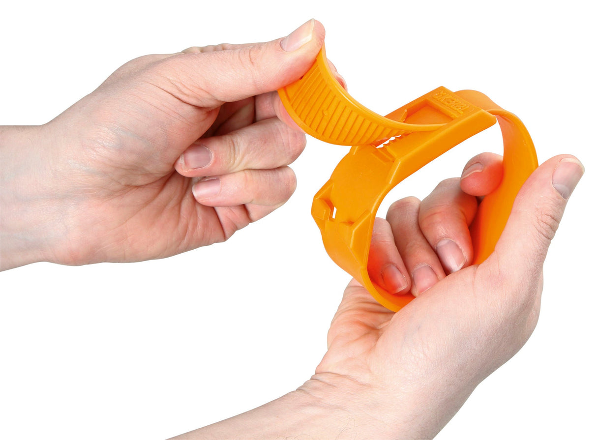 Kerbl Fesselband, Kunststoff orange 20114 10 Stück
