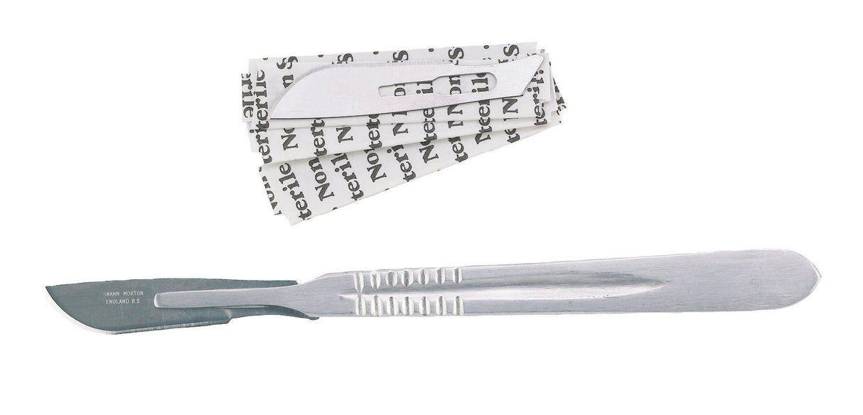 Kerbl Skalpellklingen Set (5 x Klingen 2216 + 1 x Griff) 22160