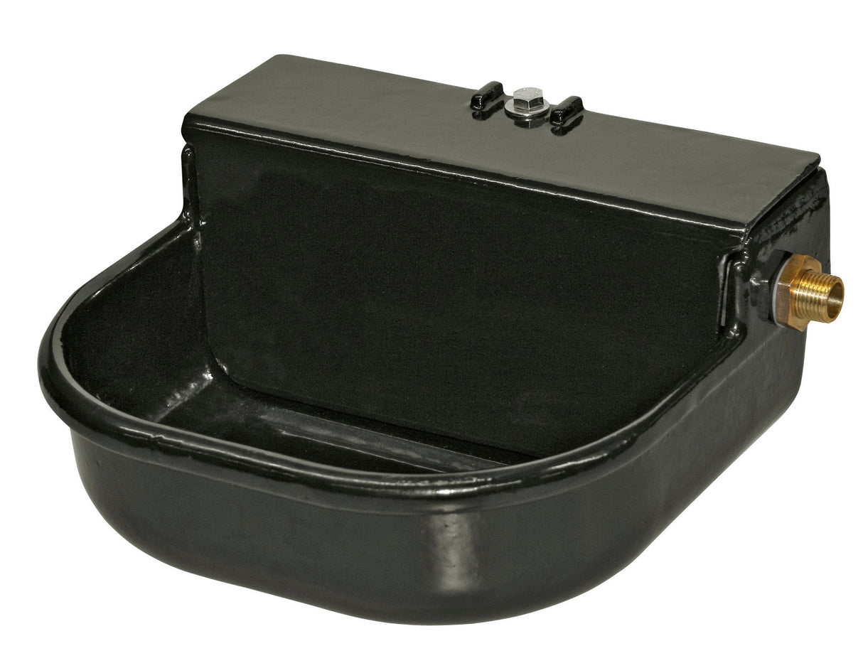 Kerbl Schwimmertränke, 3-Liter, emailliert,schwarz m. Ablaufst 22195