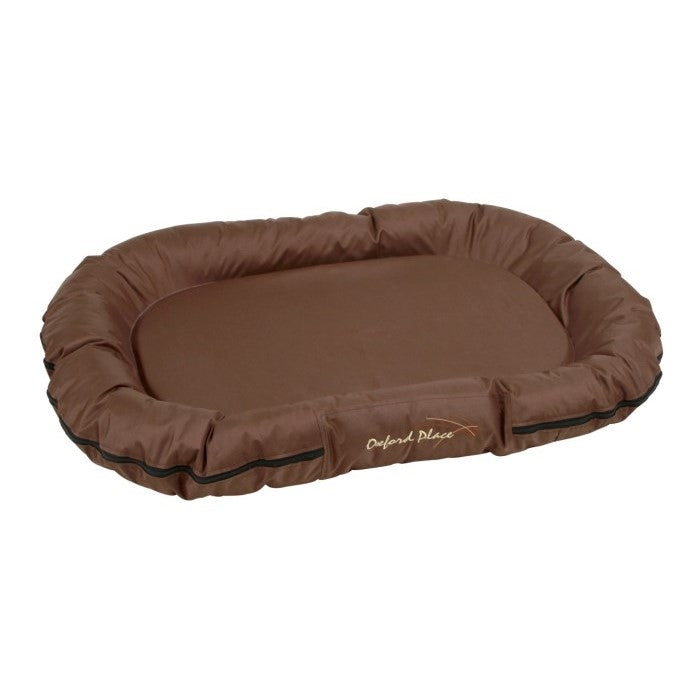 Kerbl Hunde Liegekissen Oxford Place 120x85x17 cm, braun - 84993