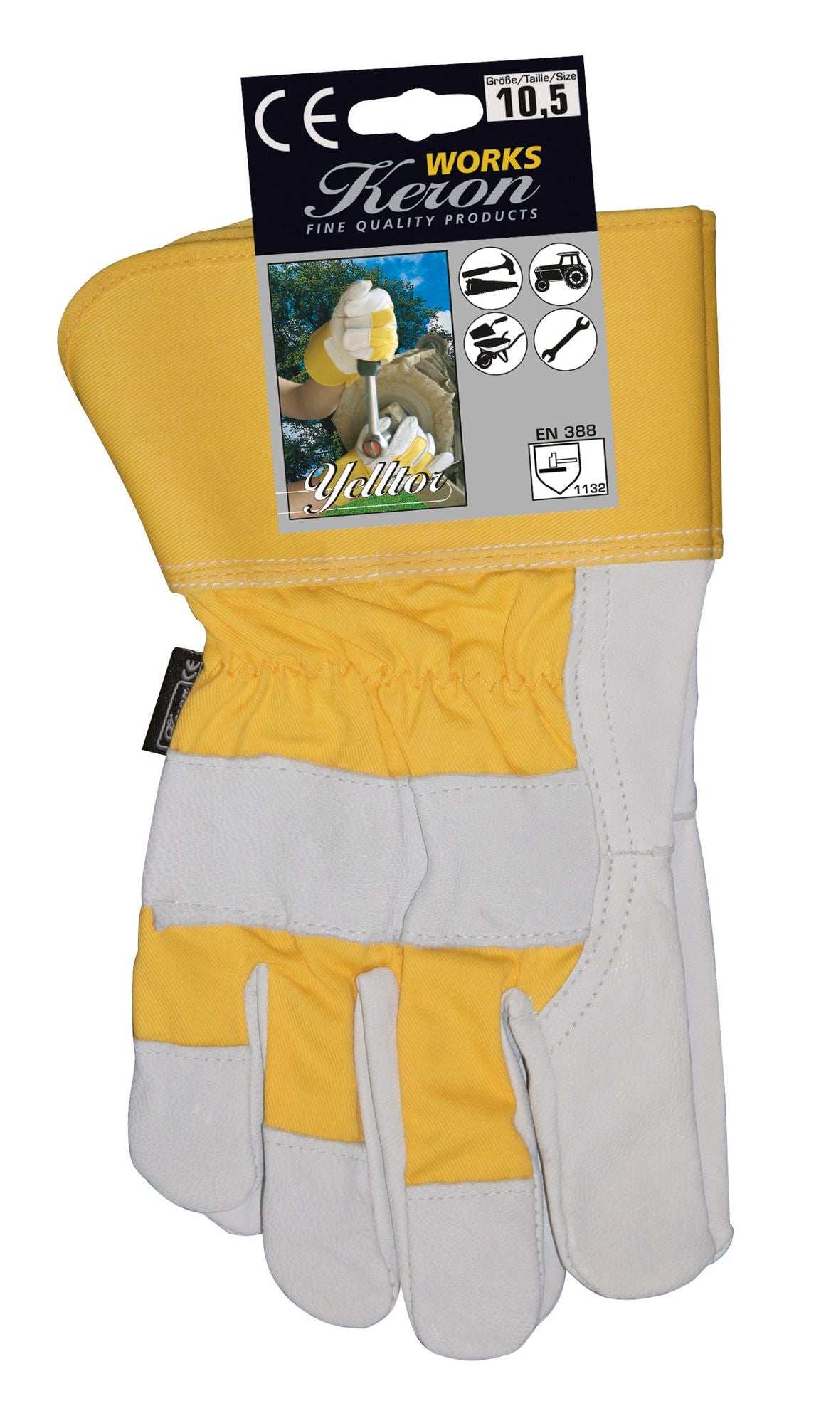 Kerbl Rindslederhandschuh Yelltor, Gr. 11 29749