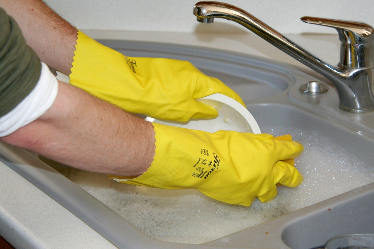 Kerbl Haushaltshandschuh PROTEX Latex, gelb, Gr. 7 29819