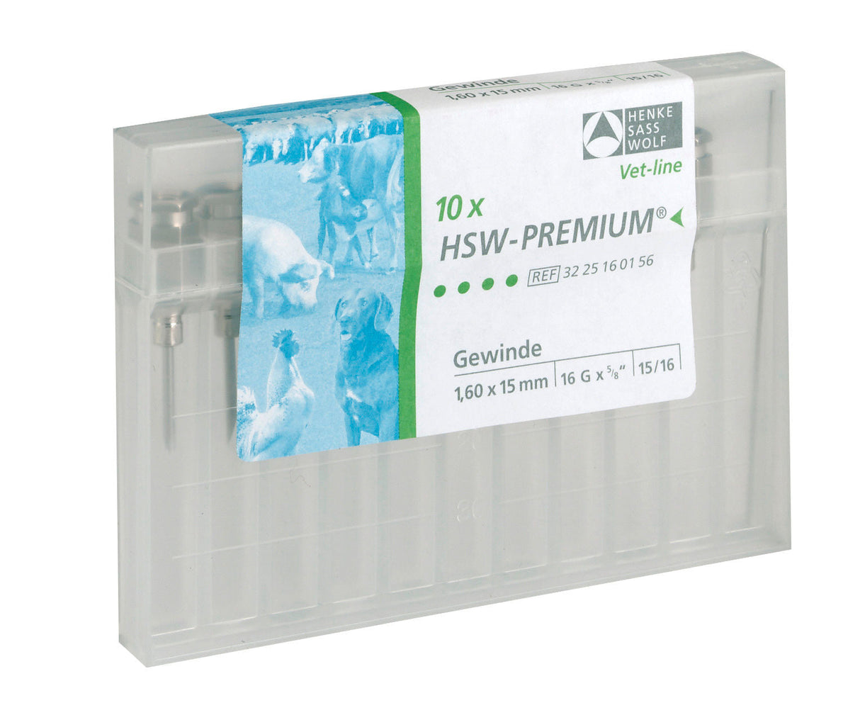 Henke Sass Wolf Premium-Kanüle Gew. 1,6 x 15 3611