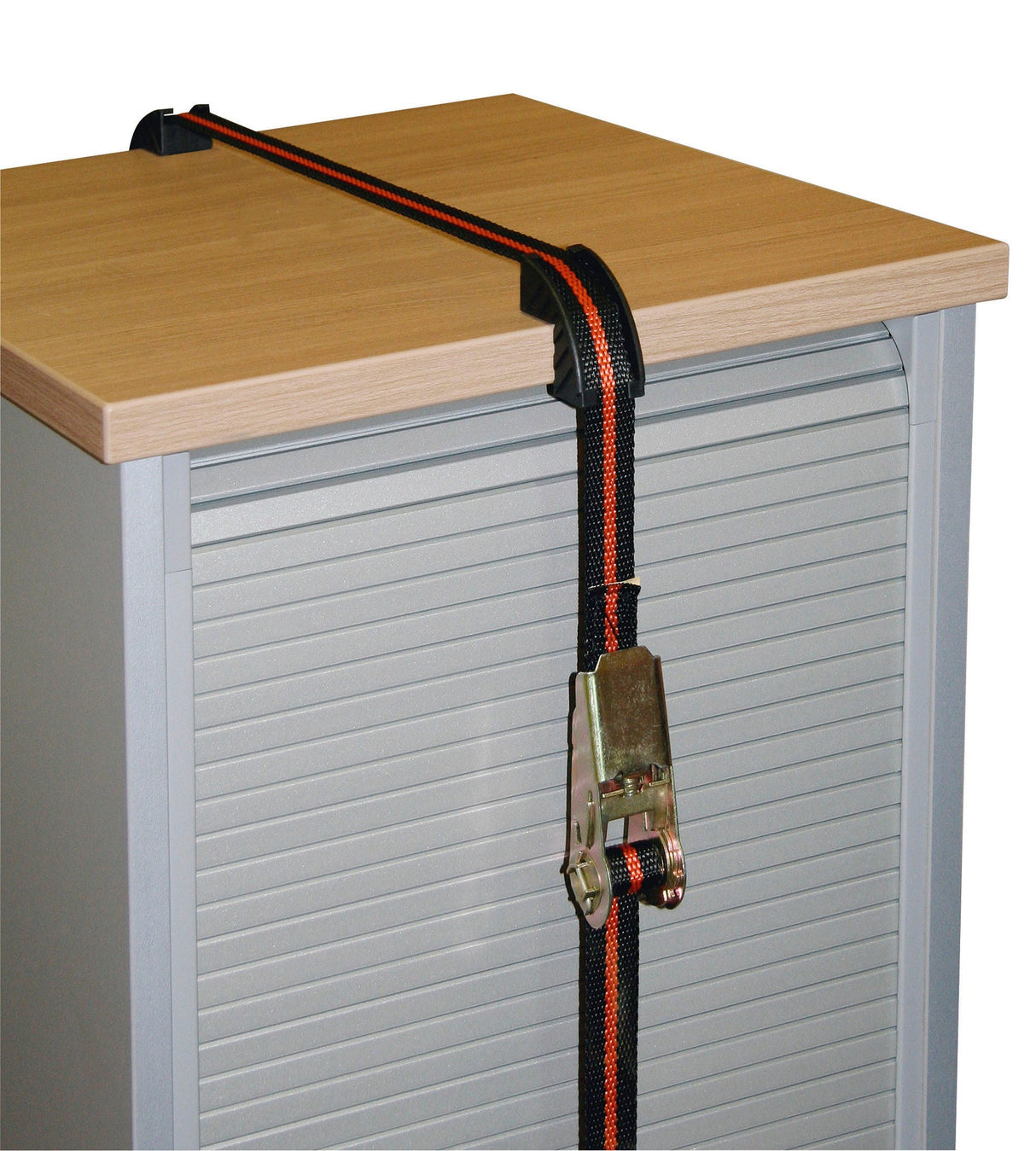 Kerbl Ratschenzurrgurtset 25mm x 5m mit 4 Kantenschutz, 122/245kg 37104