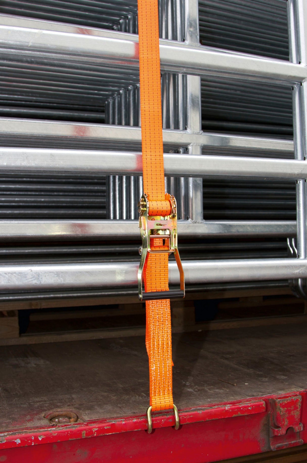 Kerbl Ratschenzurrgurt zwtlg. orange 50mm/8m, 4000 kg; Klauenhaken 37143