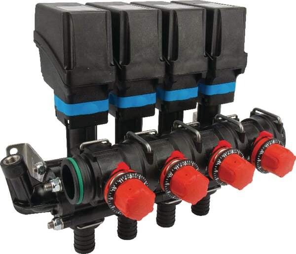 Valve unit 4TB with fork connection