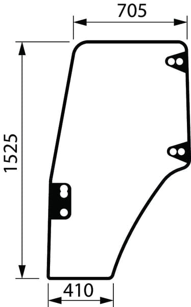 New Holland / Case KABINENGLAS, EINHEIT 87302769 original CNH Ersatzteil