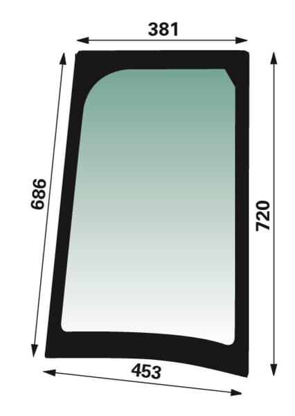 New Holland / Case KABINENGLAS, EINHEIT 87352417 original CNH Ersatzteil