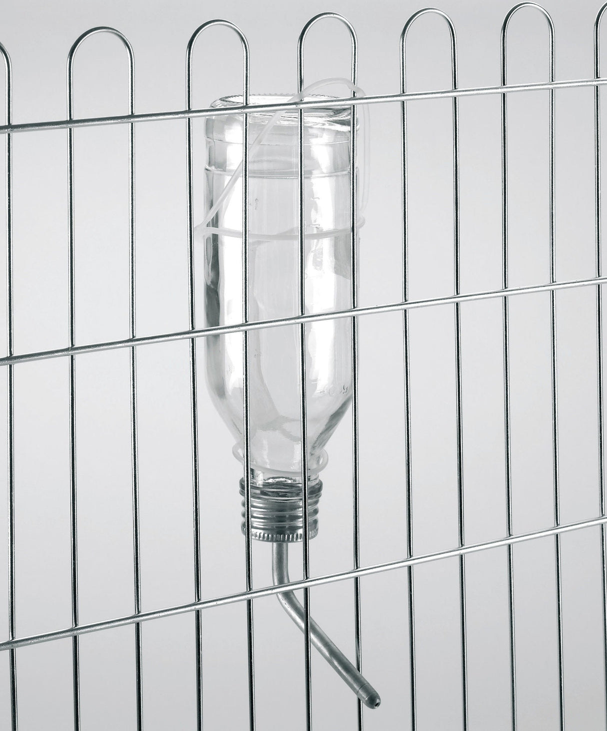 Kerbl Trinkflasche f.Kaninchen 500ml aus Glas kpl. mit Aluröhrchen 74125 8 Stück