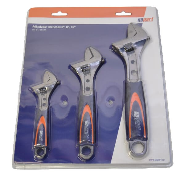 Jeu de clés à fourche simples, 6", 8", 10" (3x)