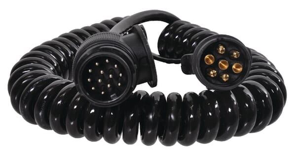 KRAMP Spiralkabel 7/13-poliger Stecker, 3,5 m - 1 Stück - LA404115