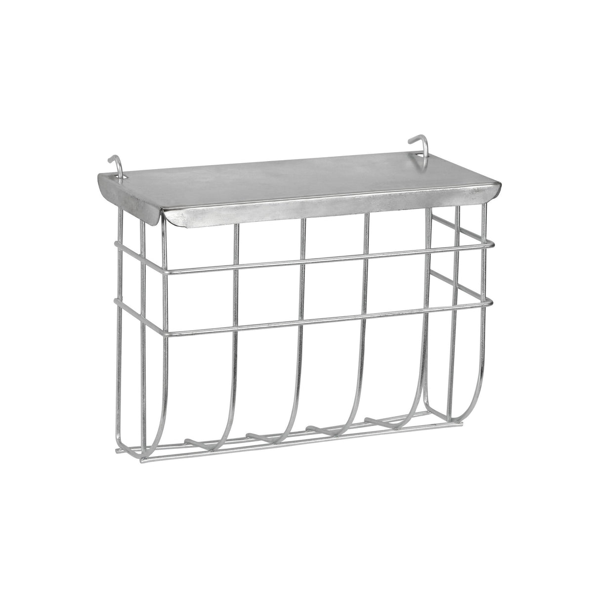Kerbl Metallheuraufe mit Deckel 25x17cm verzinkt zum Einhängen 82858